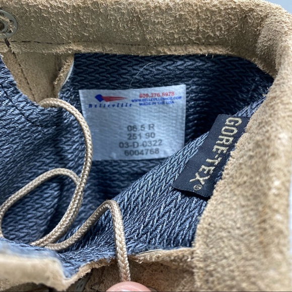 Belleville Military Army Boots Sz 6.5R Desert 3 Layer Temperate Weather Goretex. - Picture 9 of 9